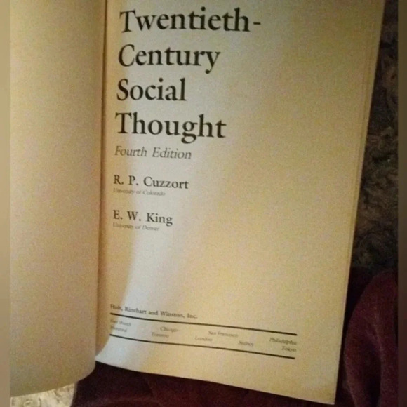 Twentieth-Century Social Thought by Edith King and Robert P. Cuzzort (1989) - Picture 5 of 9